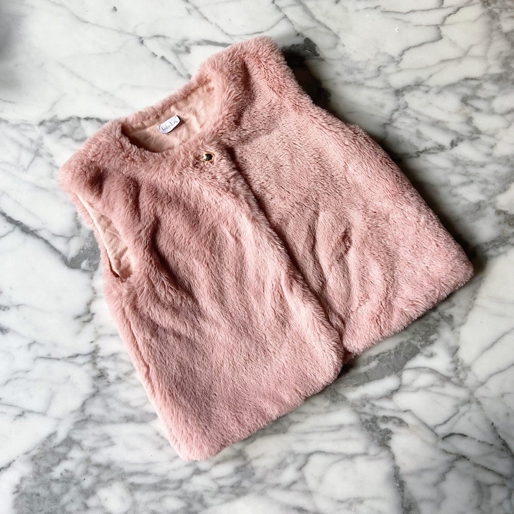Baby Lai Soft Faux Fur Vest 24M